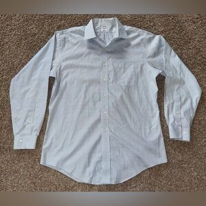 Brooks Brothers Men’s Long Sleeve Button Up Shirt 16 1/2 - 4/5 Plaid Blue EUC
